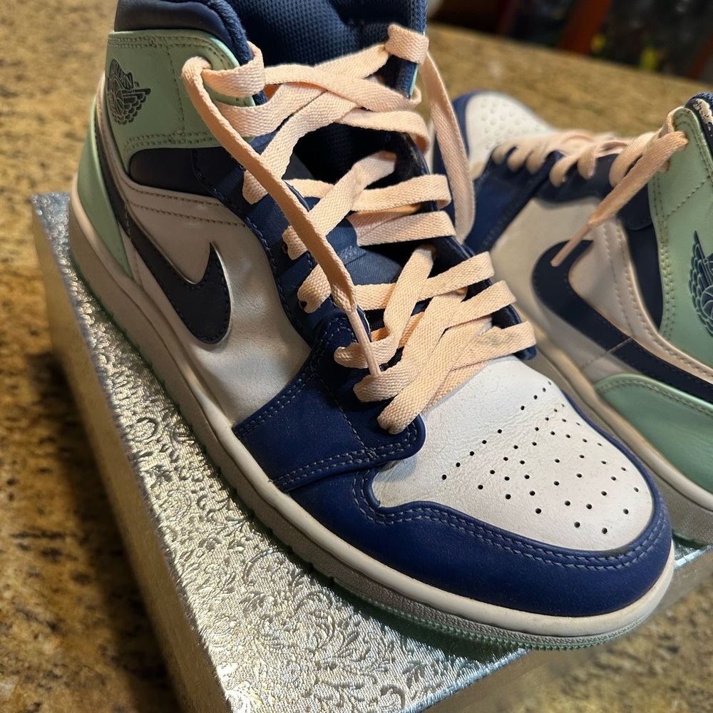Nike Blue and White Athletic Shoes